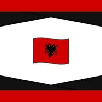 Albanien Flagge abstrakt Hintergrund Design Vorlage. Albanien Unabhängigkeit Tag Banner Sozial Medien Post. Albanien Vektor