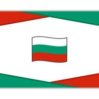 Bulgarien Flagge abstrakt Hintergrund Design Vorlage. Bulgarien Unabhängigkeit Tag Banner Sozial Medien Post. Bulgarien Vektor