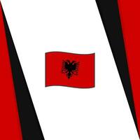 Albanien Flagge abstrakt Hintergrund Design Vorlage. Albanien Unabhängigkeit Tag Banner Sozial Medien Post. Albanien Flagge vektor