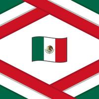 Mexiko Flagge abstrakt Hintergrund Design Vorlage. Mexiko Unabhängigkeit Tag Banner Sozial Medien Post. Mexiko Vorlage vektor