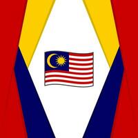Malaysia Flagge abstrakt Hintergrund Design Vorlage. Malaysia Unabhängigkeit Tag Banner Sozial Medien Post. Malaysia Hintergrund vektor