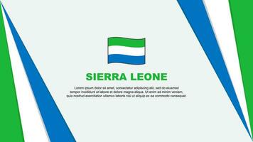 sierra leone flagga abstrakt bakgrund design mall. sierra leone oberoende dag baner tecknad serie vektor illustration. sierra leone flagga