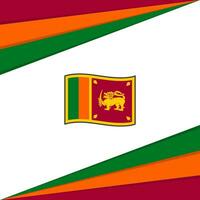 sri Lanka Flagge abstrakt Hintergrund Design Vorlage. sri Lanka Unabhängigkeit Tag Banner Sozial Medien Post. sri Lanka Flagge vektor