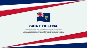 Heilige Helena Flagge abstrakt Hintergrund Design Vorlage. Heilige Helena Unabhängigkeit Tag Banner Karikatur Vektor Illustration. Heilige Helena Design