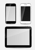 mobiltelefon och tablet pc-set vektor