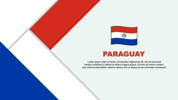 paraguay flagga abstrakt bakgrund design mall. paraguay oberoende dag baner tecknad serie vektor illustration. paraguay illustration