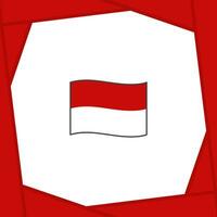 indonesien flagga abstrakt bakgrund design mall. indonesien oberoende dag baner social media posta. indonesien tecknad serie vektor