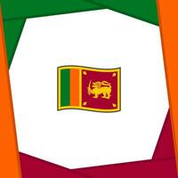 sri Lanka Flagge abstrakt Hintergrund Design Vorlage. sri Lanka Unabhängigkeit Tag Banner Sozial Medien Post. sri Lanka Unabhängigkeit Tag vektor