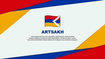 artsakh Flagge abstrakt Hintergrund Design Vorlage. artsakh Unabhängigkeit Tag Banner Karikatur Vektor Illustration. artsakh