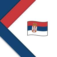 Serbien Flagge abstrakt Hintergrund Design Vorlage. Serbien Unabhängigkeit Tag Banner Sozial Medien Post. Serbien vektor