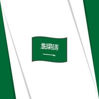 Saudi Arabien Flagge abstrakt Hintergrund Design Vorlage. Saudi Arabien Unabhängigkeit Tag Banner Sozial Medien Post. Saudi Arabien Flagge vektor