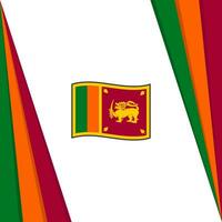 sri Lanka Flagge abstrakt Hintergrund Design Vorlage. sri Lanka Unabhängigkeit Tag Banner Sozial Medien Post. sri Lanka Banner vektor