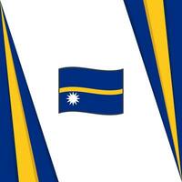 Nauru Flagge abstrakt Hintergrund Design Vorlage. Nauru Unabhängigkeit Tag Banner Sozial Medien Post. Nauru Banner vektor