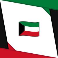 Kuwait Flagge abstrakt Hintergrund Design Vorlage. Kuwait Unabhängigkeit Tag Banner Sozial Medien Post. Kuwait Karikatur vektor