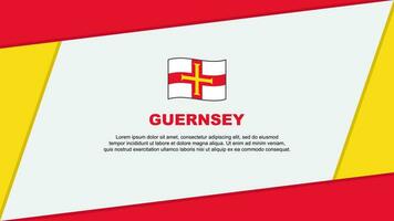 Guernsey Flagge abstrakt Hintergrund Design Vorlage. Guernsey Unabhängigkeit Tag Banner Karikatur Vektor Illustration. Guernsey Banner