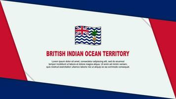 britisch indisch Ozean Gebiet Flagge abstrakt Hintergrund Design Vorlage. britisch indisch Ozean Gebiet Unabhängigkeit Tag Banner Karikatur Vektor Illustration. Unabhängigkeit Tag