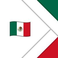 mexico flagga abstrakt bakgrund design mall. mexico oberoende dag baner social media posta. mexico tecknad serie vektor