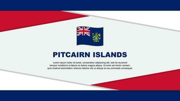 pitcairn öar flagga abstrakt bakgrund design mall. pitcairn öar oberoende dag baner tecknad serie vektor illustration. pitcairn öar vektor