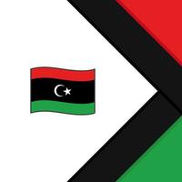 Libyen Flagge abstrakt Hintergrund Design Vorlage. Libyen Unabhängigkeit Tag Banner Sozial Medien Post. Libyen Vorlage vektor