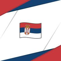 Serbien Flagge abstrakt Hintergrund Design Vorlage. Serbien Unabhängigkeit Tag Banner Sozial Medien Post. Serbien Hintergrund vektor