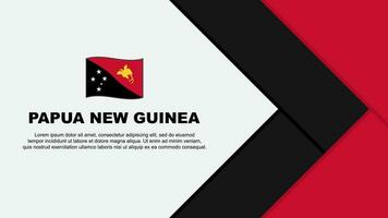 Papua Neu Guinea Flagge abstrakt Hintergrund Design Vorlage. Papua Neu Guinea Unabhängigkeit Tag Banner Karikatur Vektor Illustration. Papua Neu Guinea Karikatur