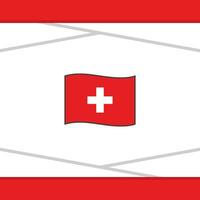 Schweiz Flagge abstrakt Hintergrund Design Vorlage. Schweiz Unabhängigkeit Tag Banner Sozial Medien Post. Schweiz Vektor