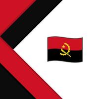 Angola Flagge abstrakt Hintergrund Design Vorlage. Angola Unabhängigkeit Tag Banner Sozial Medien Post. Angola Illustration vektor