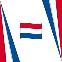 Niederlande Flagge abstrakt Hintergrund Design Vorlage. Niederlande Unabhängigkeit Tag Banner Sozial Medien Post. Niederlande Flagge vektor