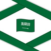 Saudi Arabien Flagge abstrakt Hintergrund Design Vorlage. Saudi Arabien Unabhängigkeit Tag Banner Sozial Medien Post. Saudi Arabien Vorlage vektor