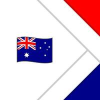 Australien Flagge abstrakt Hintergrund Design Vorlage. Australien Unabhängigkeit Tag Banner Sozial Medien Post. Australien Karikatur vektor