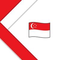 Singapur Flagge abstrakt Hintergrund Design Vorlage. Singapur Unabhängigkeit Tag Banner Sozial Medien Post. Singapur Illustration vektor