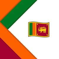 sri Lanka Flagge abstrakt Hintergrund Design Vorlage. sri Lanka Unabhängigkeit Tag Banner Sozial Medien Post. sri Lanka vektor