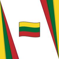 Litauen Flagge abstrakt Hintergrund Design Vorlage. Litauen Unabhängigkeit Tag Banner Sozial Medien Post. Litauen Banner vektor