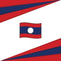 laos flagga abstrakt bakgrund design mall. laos oberoende dag baner social media posta. laos design vektor