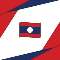 laos flagga abstrakt bakgrund design mall. laos oberoende dag baner social media posta. laos vektor