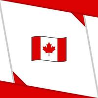 Kanada Flagge abstrakt Hintergrund Design Vorlage. Kanada Unabhängigkeit Tag Banner Sozial Medien Post. Kanada Unabhängigkeit Tag vektor