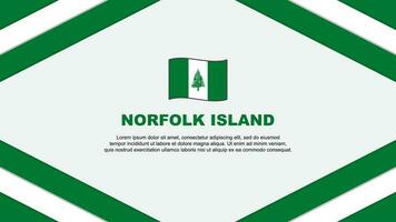 Norfolk Insel Flagge abstrakt Hintergrund Design Vorlage. Norfolk Insel Unabhängigkeit Tag Banner Karikatur Vektor Illustration. Norfolk Insel Vorlage