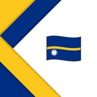 nauru flagga abstrakt bakgrund design mall. nauru oberoende dag baner social media posta. nauru vektor