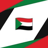 sudan flagga abstrakt bakgrund design mall. sudan oberoende dag baner social media posta. sudan bakgrund vektor