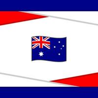 Australien flagga abstrakt bakgrund design mall. Australien oberoende dag baner social media posta. Australien vektor