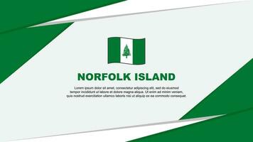 Norfolk Insel Flagge abstrakt Hintergrund Design Vorlage. Norfolk Insel Unabhängigkeit Tag Banner Karikatur Vektor Illustration. Norfolk Insel