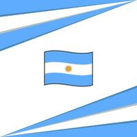 Argentinien Flagge abstrakt Hintergrund Design Vorlage. Argentinien Unabhängigkeit Tag Banner Sozial Medien Post. Argentinien Banner vektor