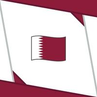 Katar Flagge abstrakt Hintergrund Design Vorlage. Katar Unabhängigkeit Tag Banner Sozial Medien Post. Katar Vorlage vektor