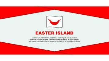 Ostern Insel Flagge abstrakt Hintergrund Design Vorlage. Ostern Insel Unabhängigkeit Tag Banner Karikatur Vektor Illustration. Ostern Insel Vektor