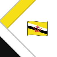brunei flagga abstrakt bakgrund design mall. brunei oberoende dag baner social media posta. brunei vektor