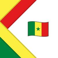 Senegal Flagge abstrakt Hintergrund Design Vorlage. Senegal Unabhängigkeit Tag Banner Sozial Medien Post. Senegal Illustration vektor