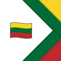 Litauen Flagge abstrakt Hintergrund Design Vorlage. Litauen Unabhängigkeit Tag Banner Sozial Medien Post. Litauen Vorlage vektor
