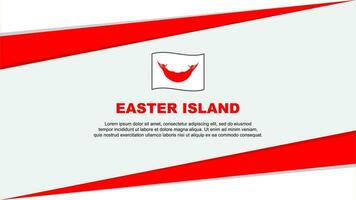 Ostern Insel Flagge abstrakt Hintergrund Design Vorlage. Ostern Insel Unabhängigkeit Tag Banner Karikatur Vektor Illustration. Ostern Insel Design