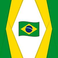 Brasilien Flagge abstrakt Hintergrund Design Vorlage. Brasilien Unabhängigkeit Tag Banner Sozial Medien Post. Brasilien Flagge vektor