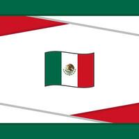 Mexiko Flagge abstrakt Hintergrund Design Vorlage. Mexiko Unabhängigkeit Tag Banner Sozial Medien Post. Mexiko Vektor